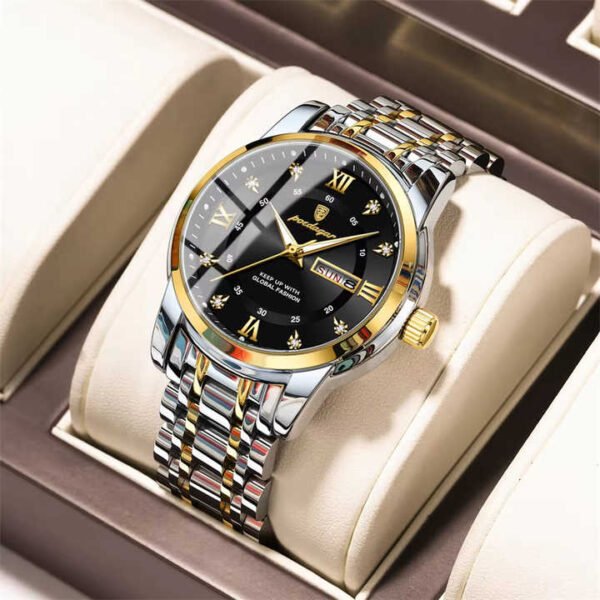 POEDAGAR 936 Top Brand Luxury Watch(T Black)