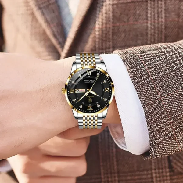 Poedagar 836 Japan Quartz Waterproof Men Watch( Toton black) - Image 5