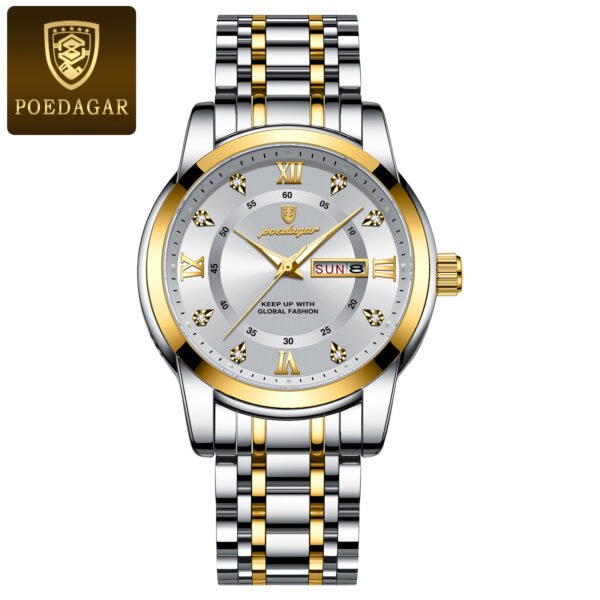 POEDAGAR 936 Top Brand Luxury Watch(T White) - Image 4