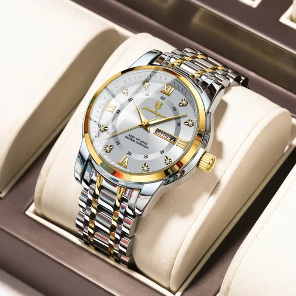 POEDAGAR 936 Top Brand Luxury Watch(T White)