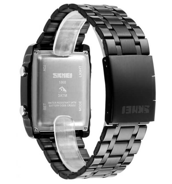 SKMEI 1868 Fashion  Analog Digital Wrist Watch( Black) - Image 3