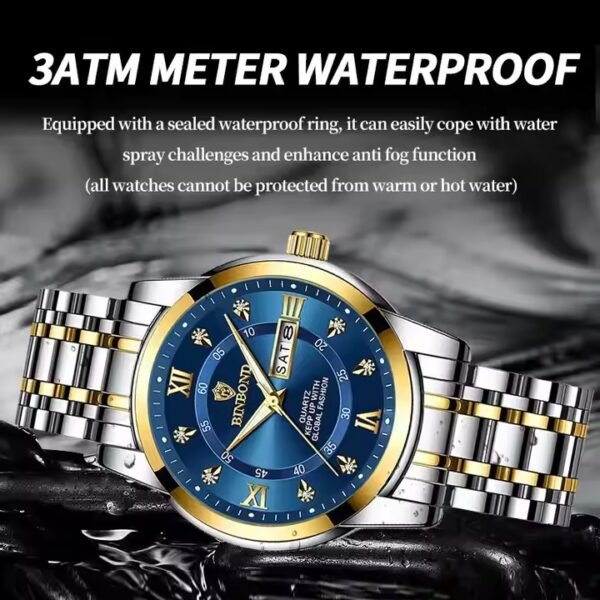 BINBOND 7169 Men Luxury Watch (t-Whait) - Image 4