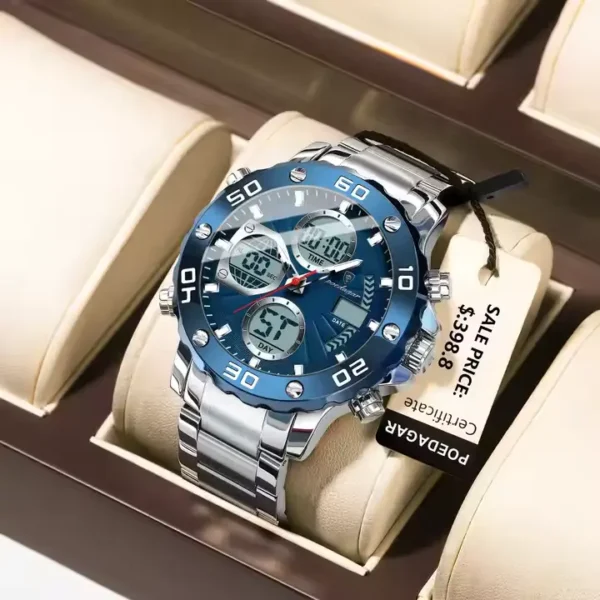 POEDAGAR E102 New Men Fashion Digital Quartz Watch