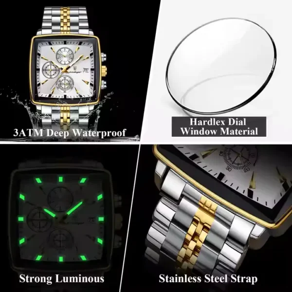 POEDAGAR 866 Luxury Watch(T-blue) - Image 4