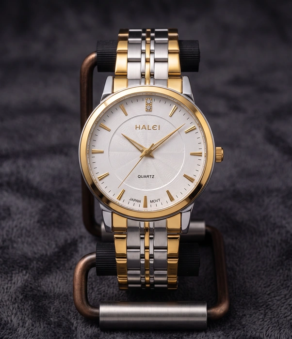 Helei 552M Japan Quartz Watch (Two-tone-w)